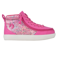Load image into Gallery viewer, Billy Footwear - Street High Top D|R Fuchsia Snake Canvas Shoes