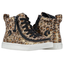 Load image into Gallery viewer, Billy Footwear -  High Top Leopard Shimmer Textile Shoes